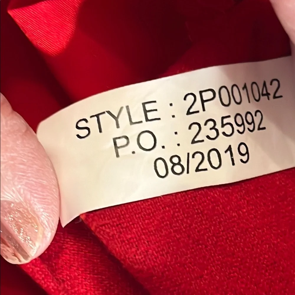 EUC Vineyard Vines Red Plaid Pants / matching belt Sz 8 - Picture 9 of 12